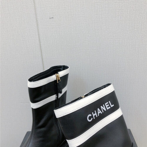 High Quality Luxury Chanel Classic C Embroidery Ankle Boots – Style 19558 product detail