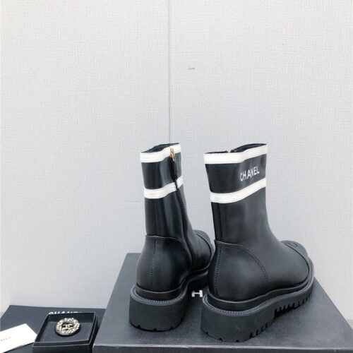 High Quality Luxury Chanel Classic C Embroidery Ankle Boots – Style 19558 product detail