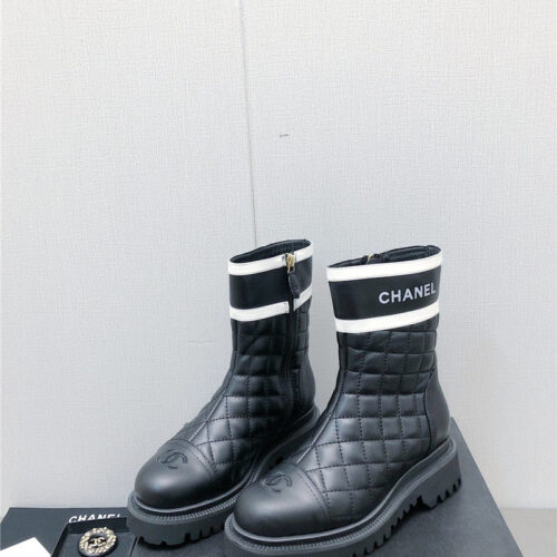 High Quality Luxury Chanel Classic C Embroidery Ankle Boots – Style 55718