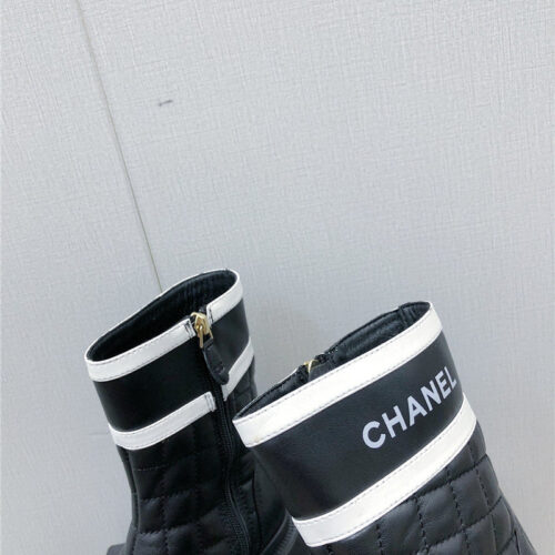 High Quality Luxury Chanel Classic C Embroidery Ankle Boots – Style 55718 product detail