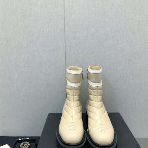 High Quality Luxury Chanel Classic C Embroidery Ankle Boots – Style 91878 alternate view
