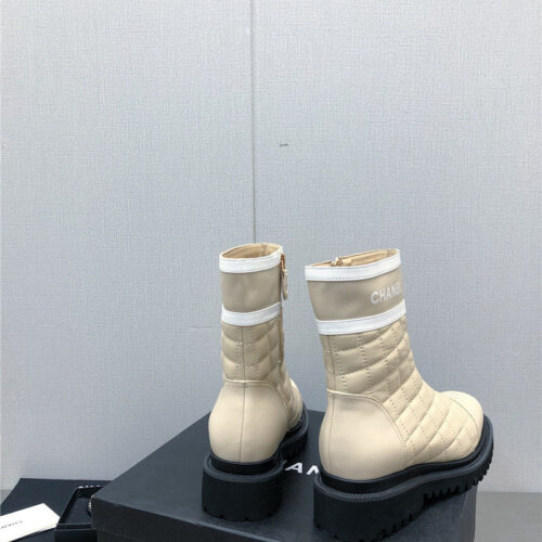 High Quality Luxury Chanel Classic C Embroidery Ankle Boots – Style 91878 product detail