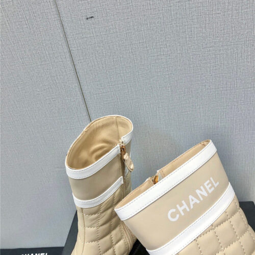 High Quality Luxury Chanel Classic C Embroidery Ankle Boots – Style 91878 product detail