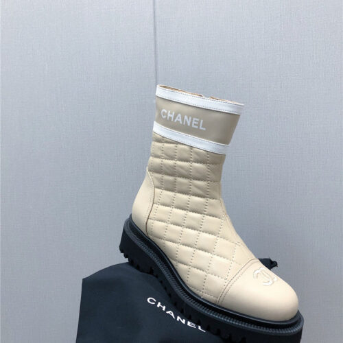 High Quality Luxury Chanel Classic C Embroidery Ankle Boots – Style 91878 product detail