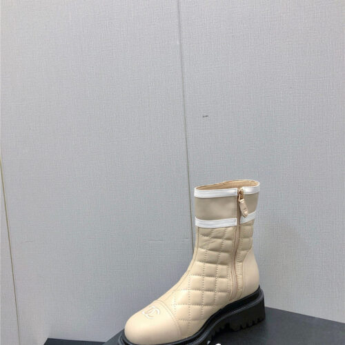 High Quality Luxury Chanel Classic C Embroidery Ankle Boots – Style 91878 product detail