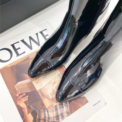 High Quality Luxury Chanel Classic Embroidered Chunky Heel Boots – Style 62374 product detail