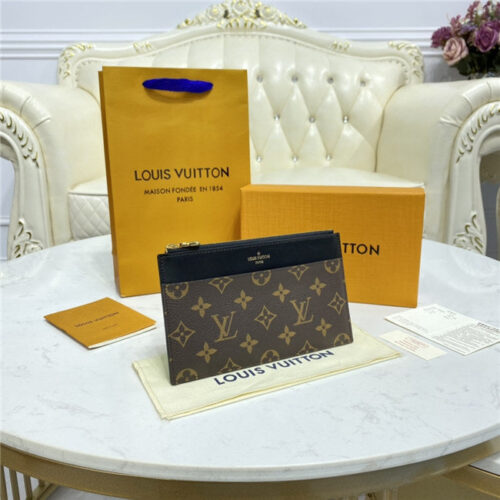 High Quality Luxury Louis Vuitton Slim Purse Monogram Brown product detail