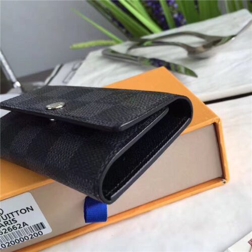 High Quality Luxury Louis Vuitton Damier Graphite 6 Key Holder product detail