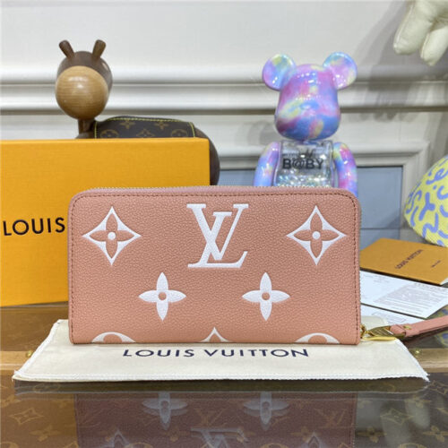 High Quality Luxury Louis Vuitton Zippy Wallet Pink/Cream product detail