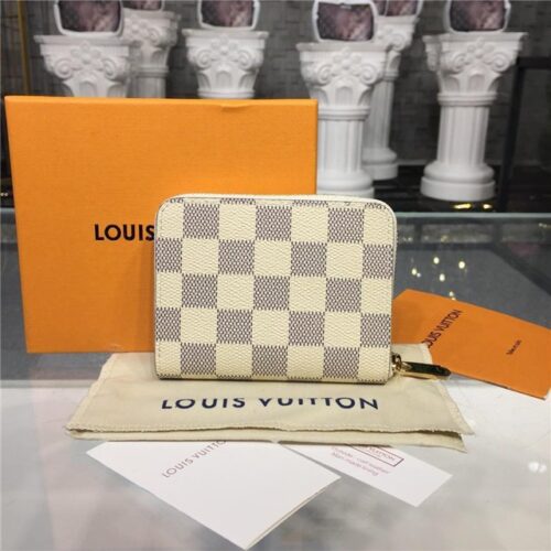 High Quality Luxury Louis Vuitton Zippy Azur Canvas Coin Purse product detail