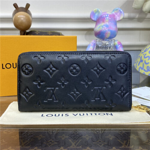 High Quality Luxury Louis Vuitton Zippy Wallet Black product detail