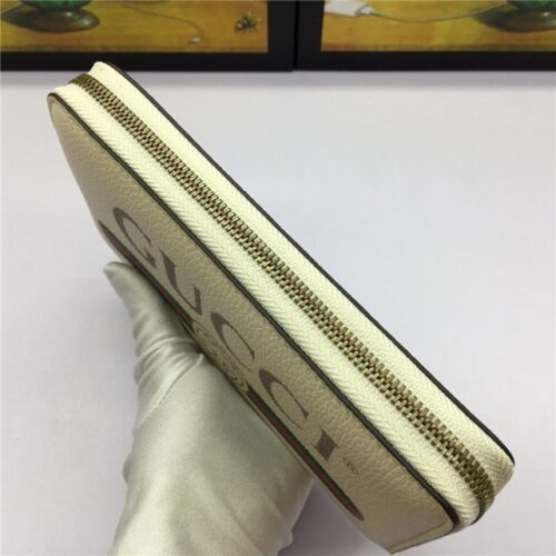 High Quality Luxury Gucci Print Leather Zip Around Wallet (Varied Colors) product detail