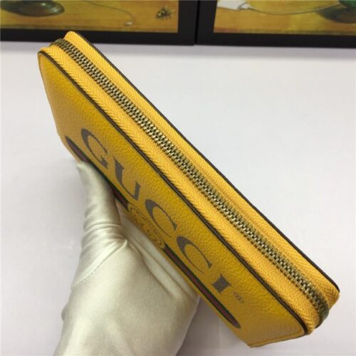 High Quality Luxury Gucci Print Leather Zip Around Wallet (Varied Colors) product detail
