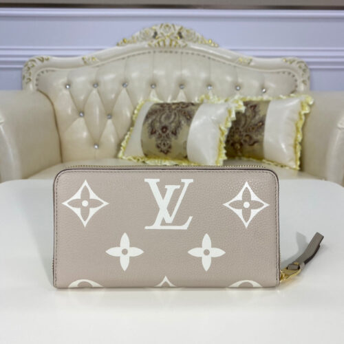 High Quality Luxury Louis Vuitton Zippy Wallet Empreinte Dove/Cream product detail
