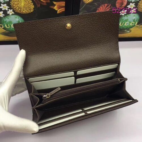 High Quality Luxury Gucci Supreme Ophidia GG Continental Wallet product detail