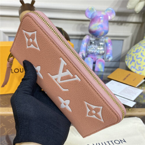 High Quality Luxury Louis Vuitton Zippy Wallet Pink/Cream product detail