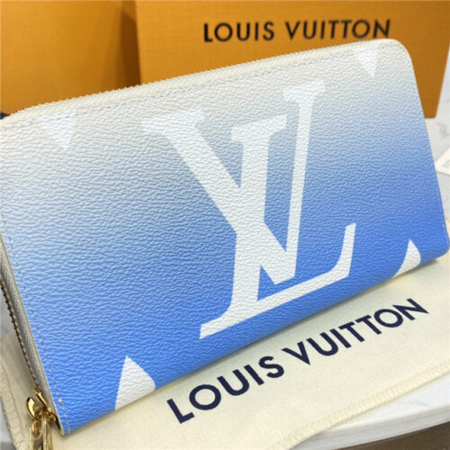 High Quality Luxury Louis Vuitton Zippy Wallet Blue product detail