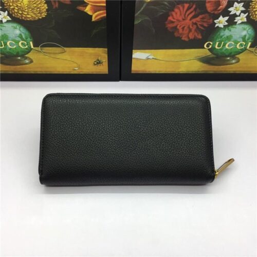 High Quality Luxury Gucci Print Leather Zip Around Wallet (Varied Colors) product detail