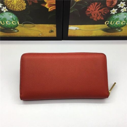 High Quality Luxury Gucci Print Leather Zip Around Wallet (Varied Colors) product detail