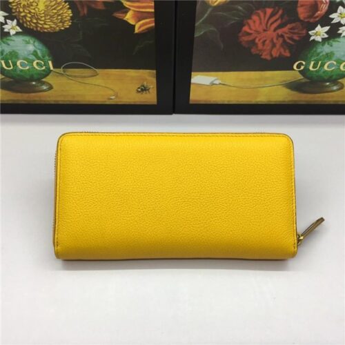 High Quality Luxury Gucci Print Leather Zip Around Wallet (Varied Colors) product detail