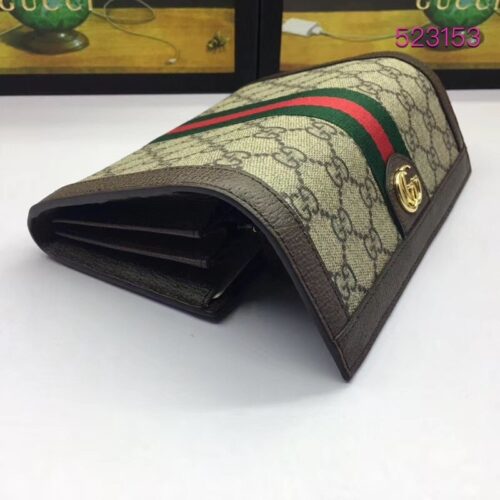 High Quality Luxury Gucci Supreme Ophidia GG Continental Wallet product detail