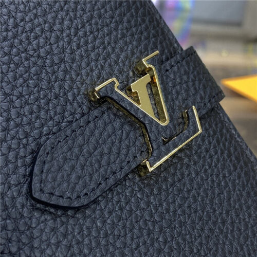 High Quality Luxury Louis Vuitton Vertical Wallet Black product detail