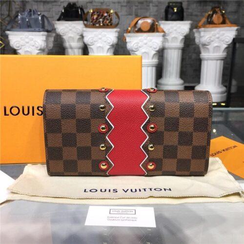 High Quality Luxury Louis Vuitton Sarah Wallet Damier Ebene Canvas product detail