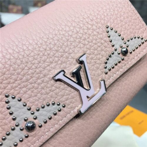 High Quality Luxury Louis Vuitton Capucines Compact Wallet – Style 47332 product detail