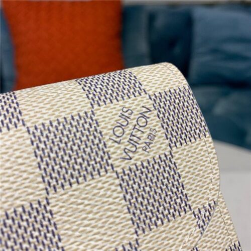 High Quality Luxury Louis Vuitton Rosalie Coin Purse Damier Azur Canvas product detail