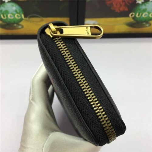 High Quality Luxury Gucci Print Leather Zip Around Wallet (Varied Colors) product detail