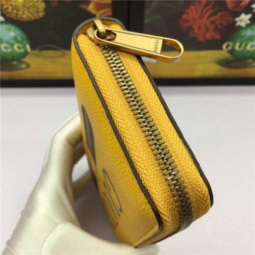 High Quality Luxury Gucci Print Leather Zip Around Wallet (Varied Colors) product detail
