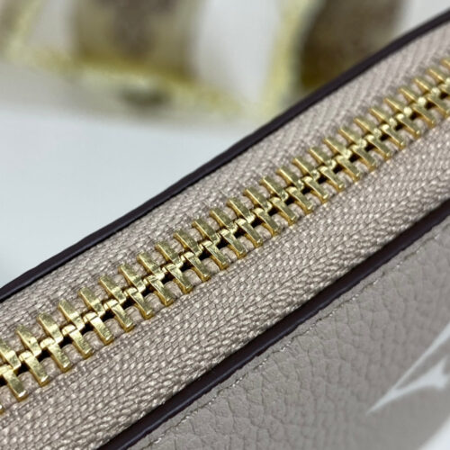 High Quality Luxury Louis Vuitton Zippy Wallet Empreinte Dove/Cream product detail