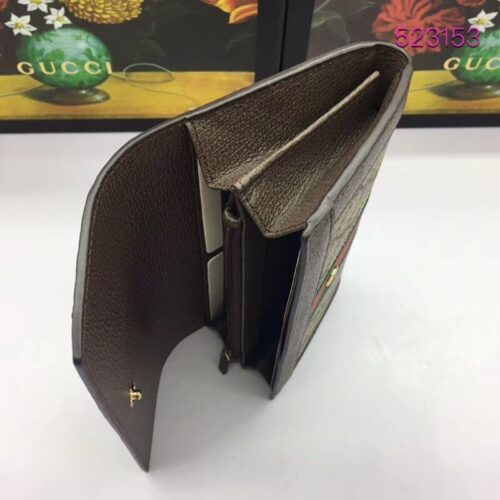 High Quality Luxury Gucci Supreme Ophidia GG Continental Wallet product detail