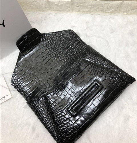 High Quality Luxury Givenchy Antigona Envelope Clutch Crocodile Embossed (Varied Colors) product detail