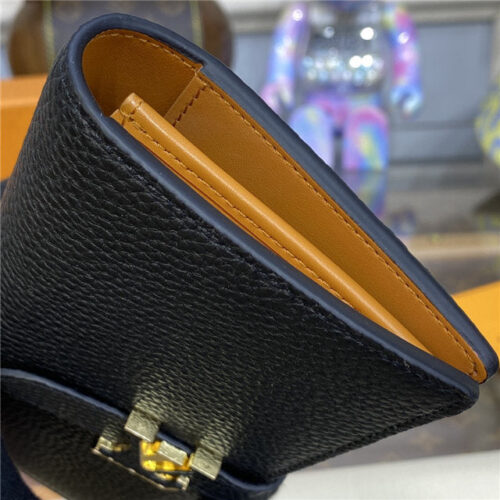 High Quality Luxury Louis Vuitton Vertical Wallet Black product detail