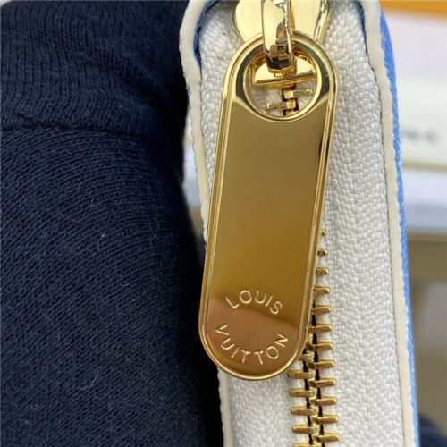 High Quality Luxury Louis Vuitton Zippy Wallet Blue product detail
