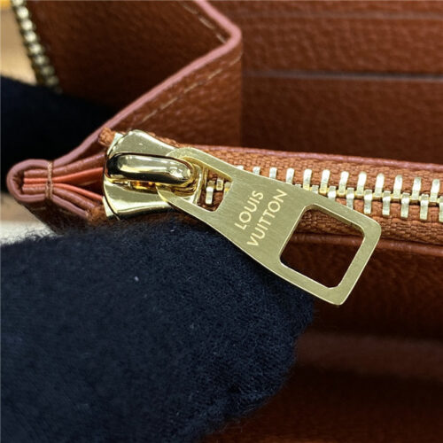 High Quality Luxury Louis Vuitton Zippy Wallet Cognac Brown product detail