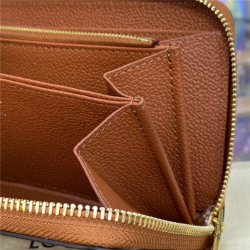 High Quality Luxury Louis Vuitton Zippy Wallet Cognac Brown product detail