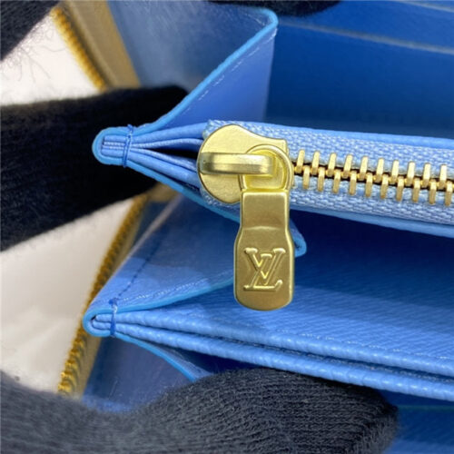 High Quality Luxury Louis Vuitton Zippy Wallet Blue product detail
