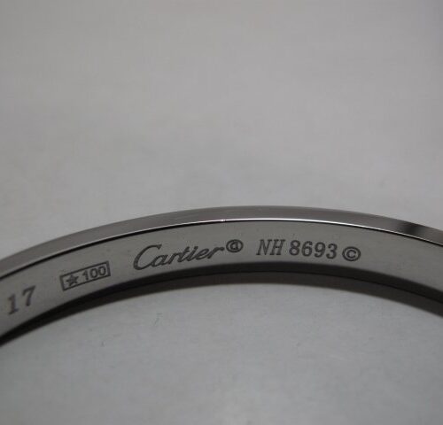 High Quality Luxury Cartier Love Bracelet Silver Full Diamonds product detail