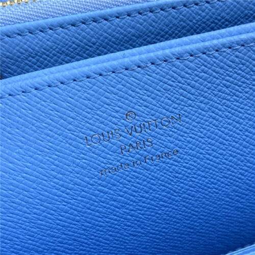 High Quality Luxury Louis Vuitton Zippy Wallet Blue product detail