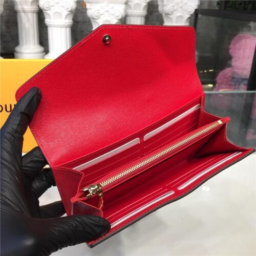 High Quality Luxury Louis Vuitton Sarah Wallet Damier Ebene Canvas product detail