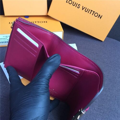 High Quality Luxury Louis Vuitton Croisette Compact Wallet Damier Ebene Lie De Vin product detail