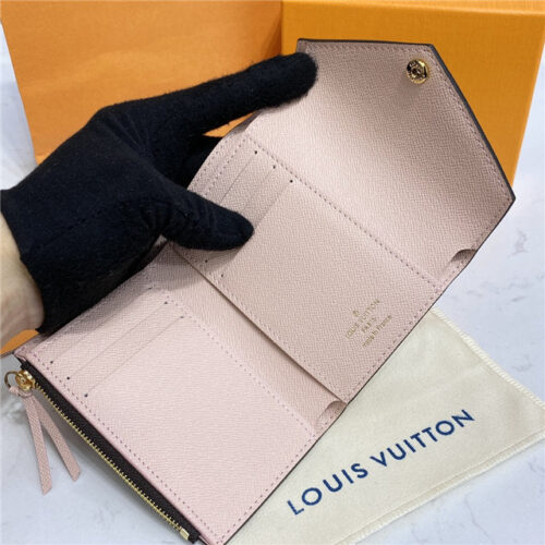 High Quality Luxury Louis Vuitton Victorine Wallet Rose Ballerine – Style 48175 product detail