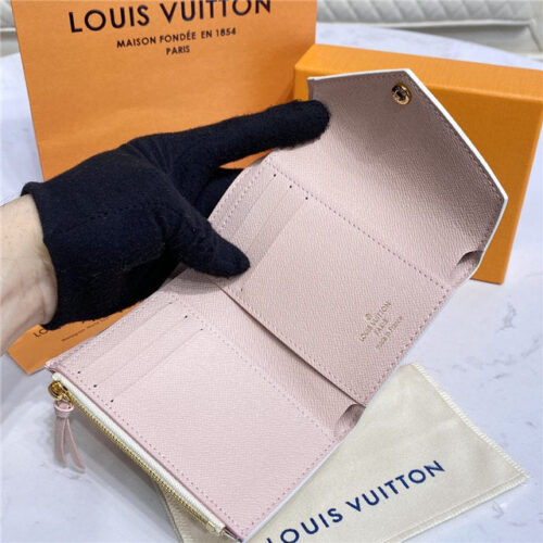 High Quality Luxury Louis Vuitton Victorine Wallet Rose Ballerine – Style 48173 product detail