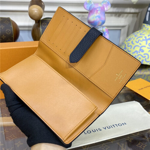 High Quality Luxury Louis Vuitton Vertical Wallet Black product detail