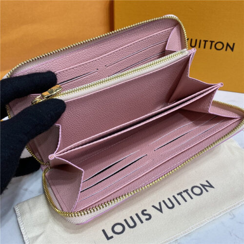 High Quality Luxury Louis Vuitton Zippy Wallet Pink product detail