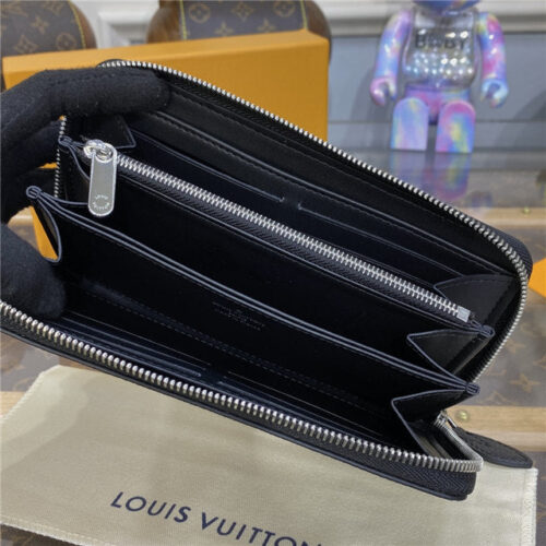 High Quality Luxury Louis Vuitton Zippy Wallet Mahina Noir product detail