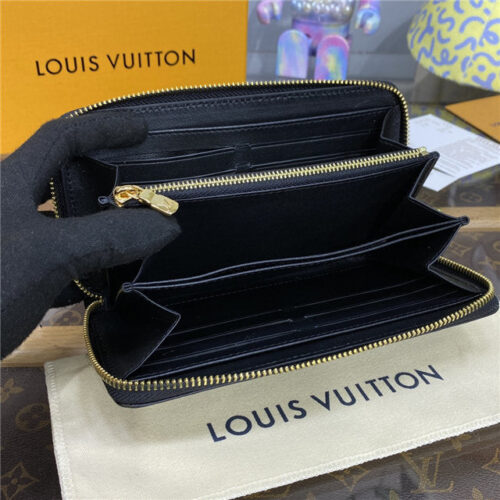 High Quality Luxury Louis Vuitton Zippy Wallet Black product detail