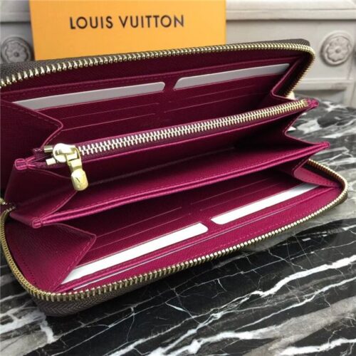 High Quality Luxury Louis Vuitton Zippy Wallet Fuchsia product detail